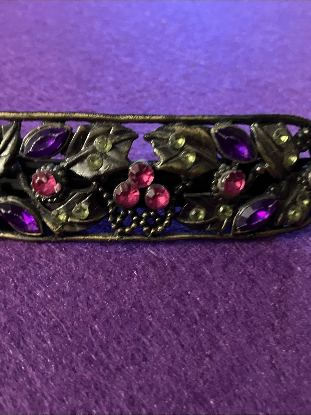 Vintage Style Floral Hair Barrette